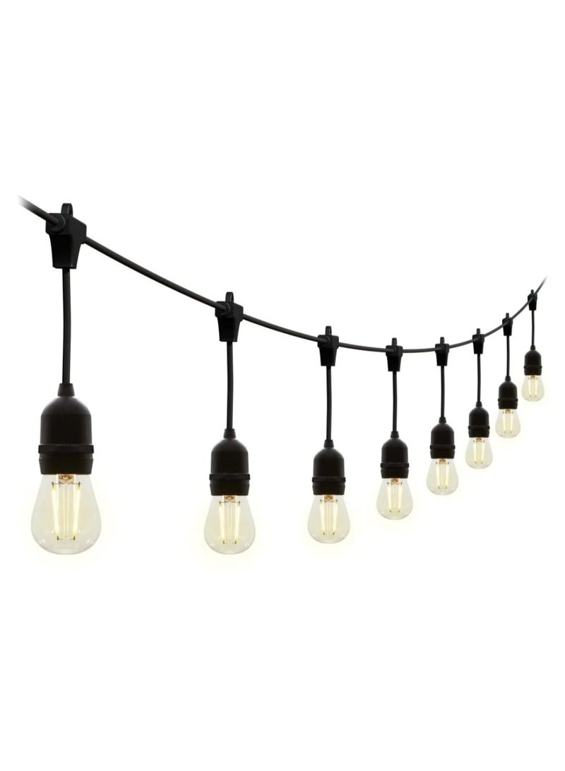 20M String Light Cable Without Bulbs – E27 Outdoor & Indoor Hanging Light Cord – IP65 Waterproof – Connectable Design - Image 1